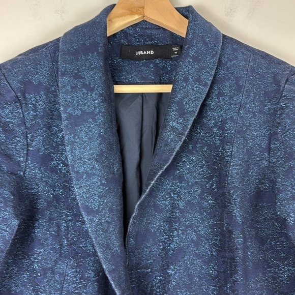 J Brand Layla Textured jacquard metallic Brocade Floral Blazer - Picture 5 of 12